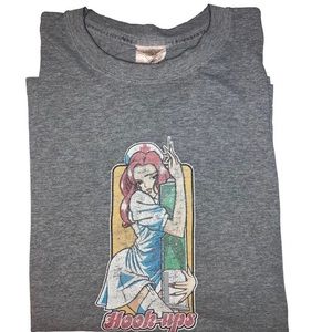 Hook-Ups Skateboards Nurse T-Shirt Extra Large XL Jeremy Klein Vintage Skate